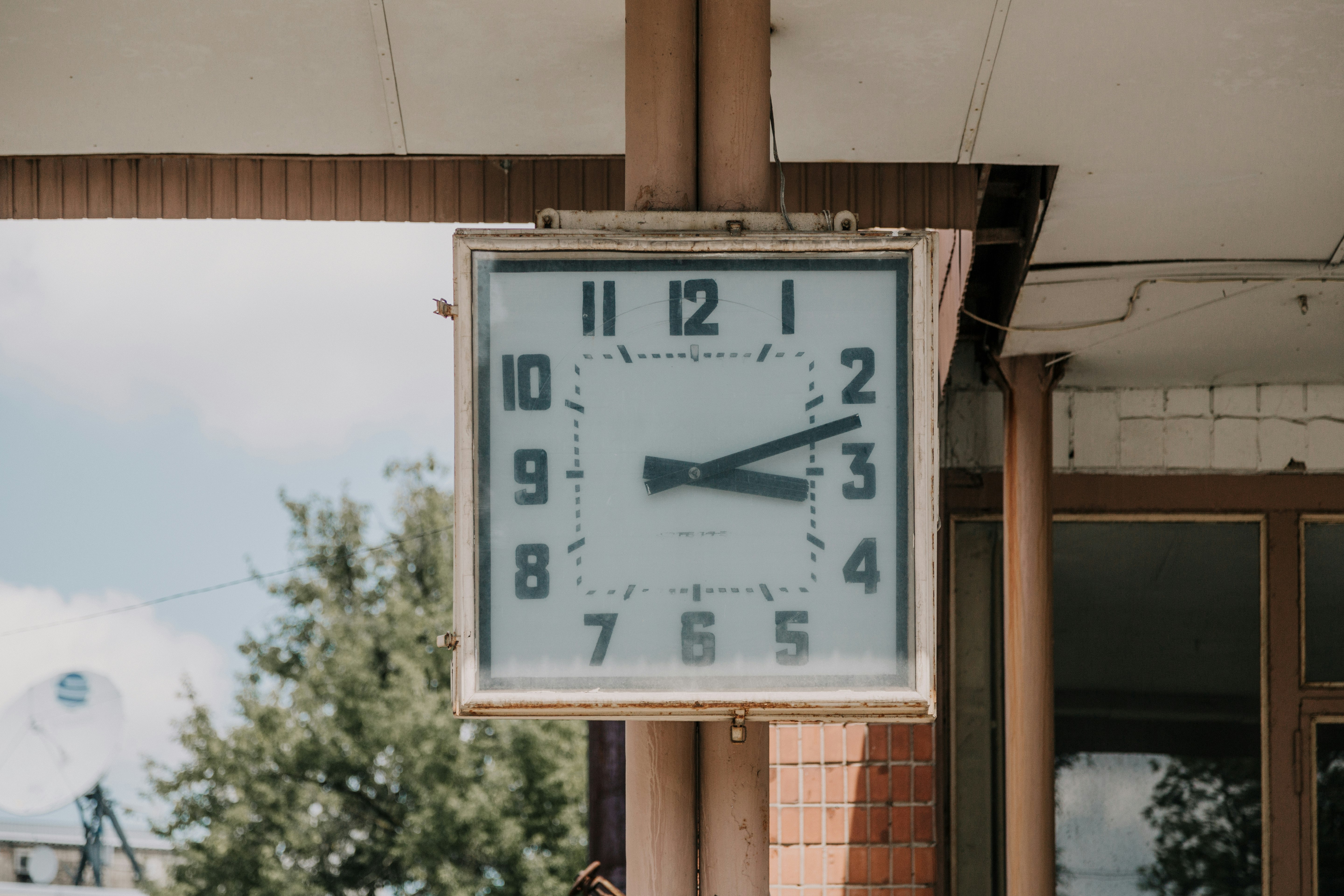 square white analog watch